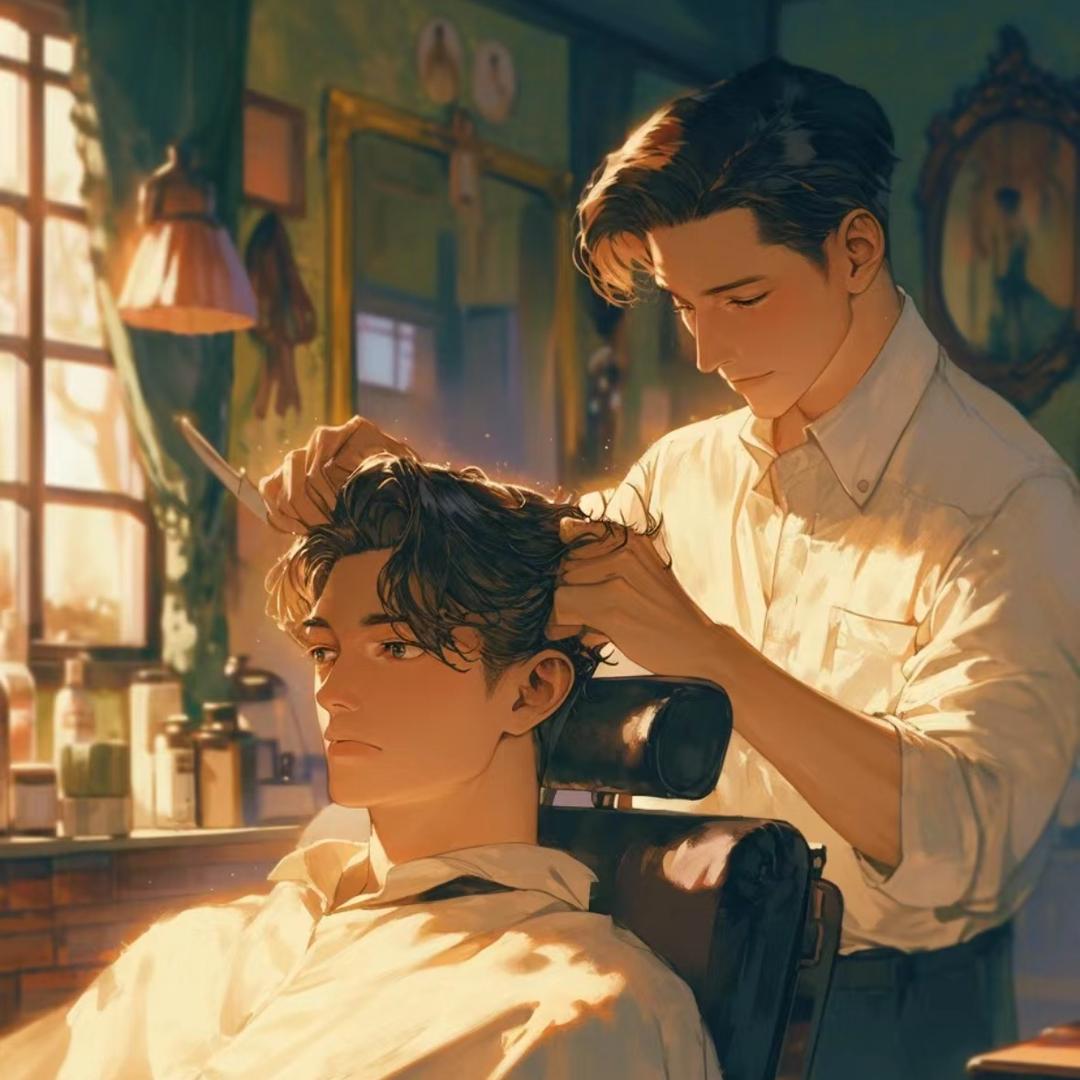 发型师烫发馆