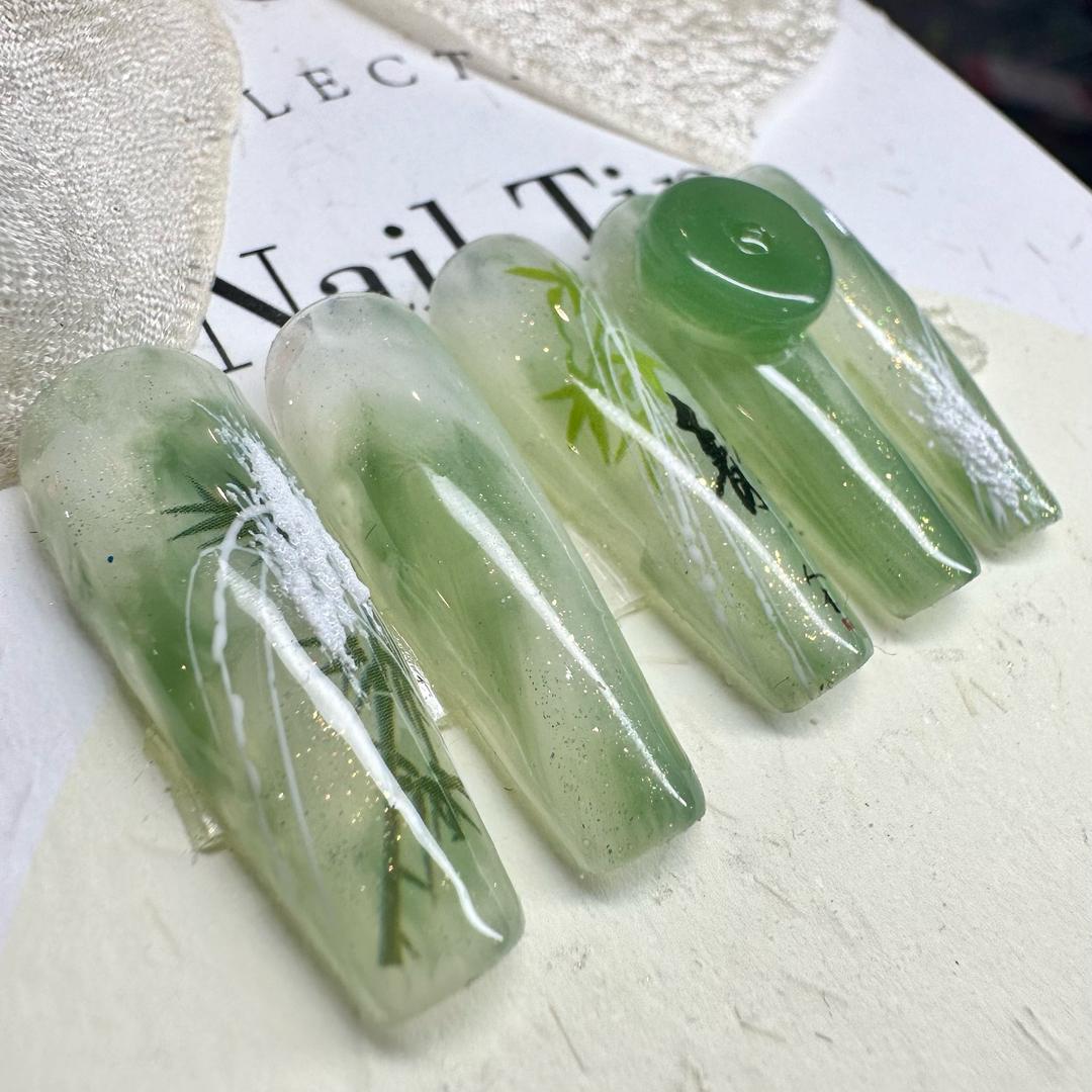 十月纯手工穿戴甲