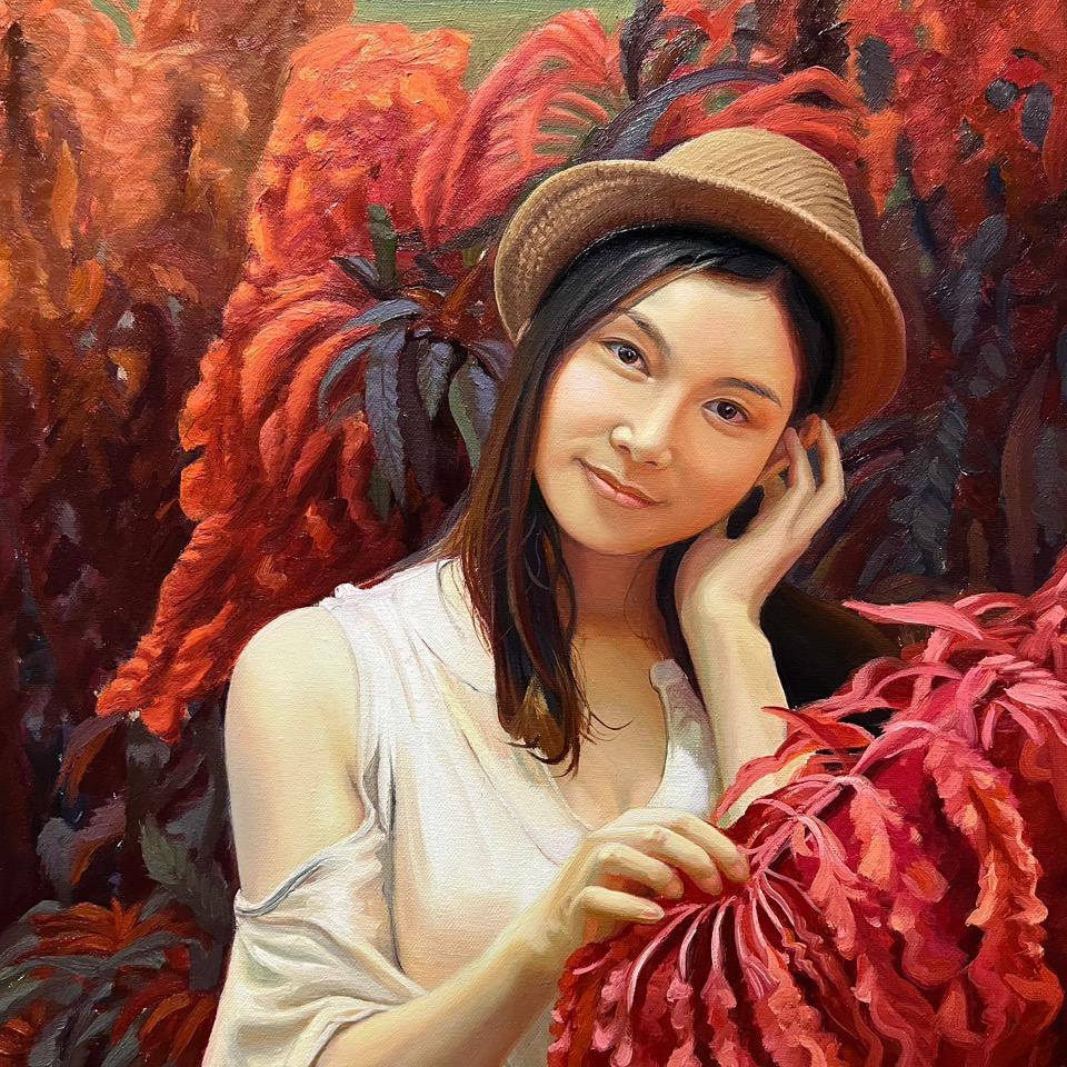 亞彡油画