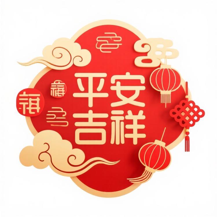 平安吉祥喜庆工艺