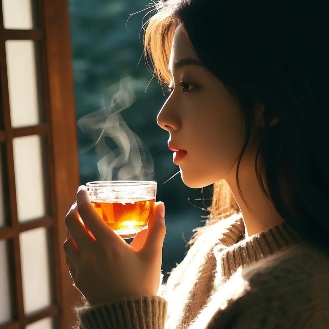姗姗爱喝茶