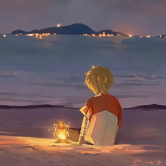 星空下黑的城市
