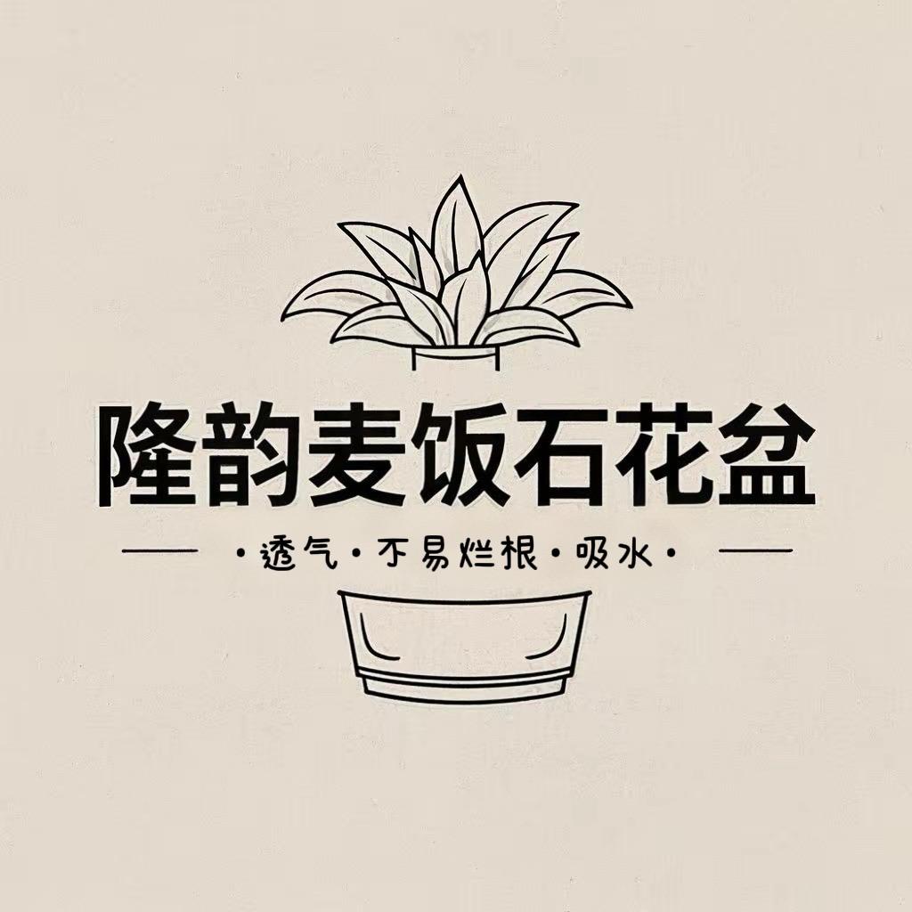 隆韵麦饭石多肉花盆
