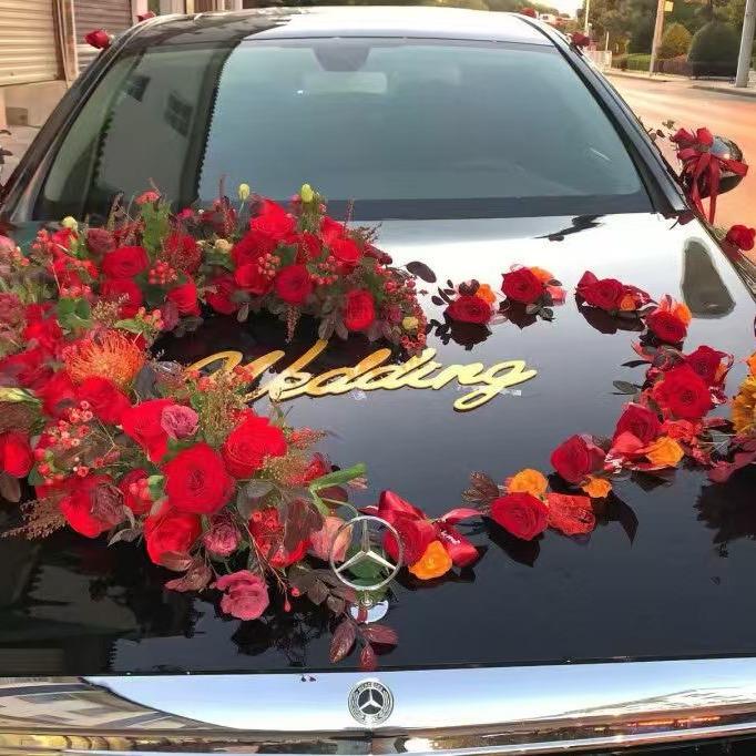 信仰婚车鲜花