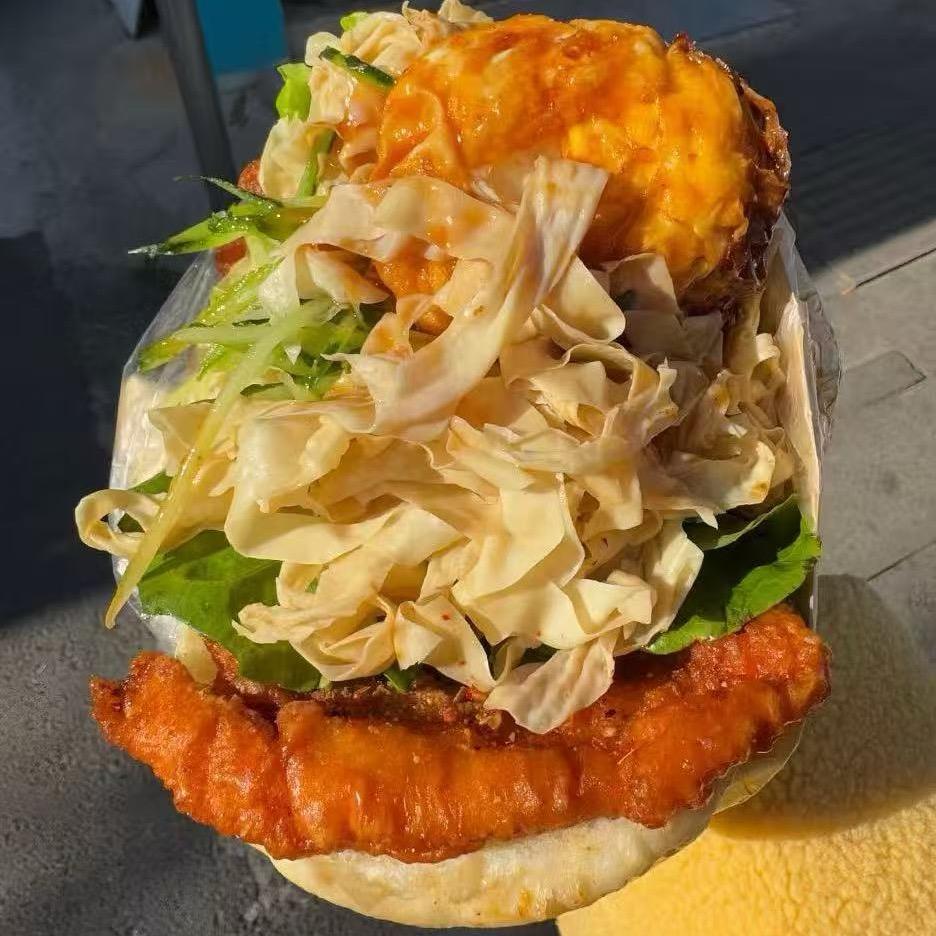 超大里脊肉饼（李村夜市）