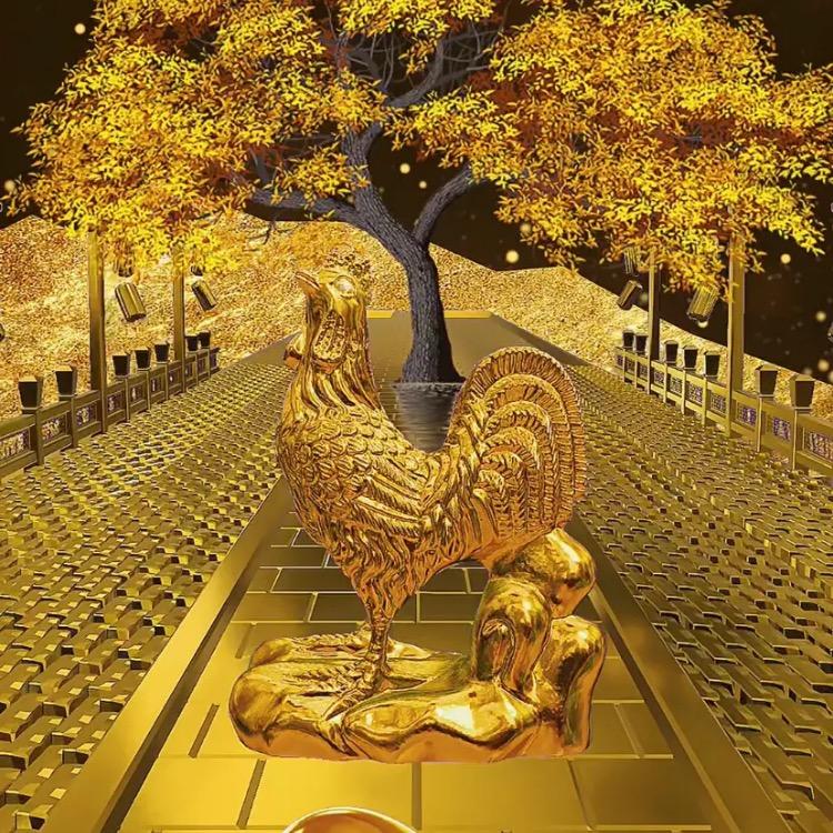 金鸡送福