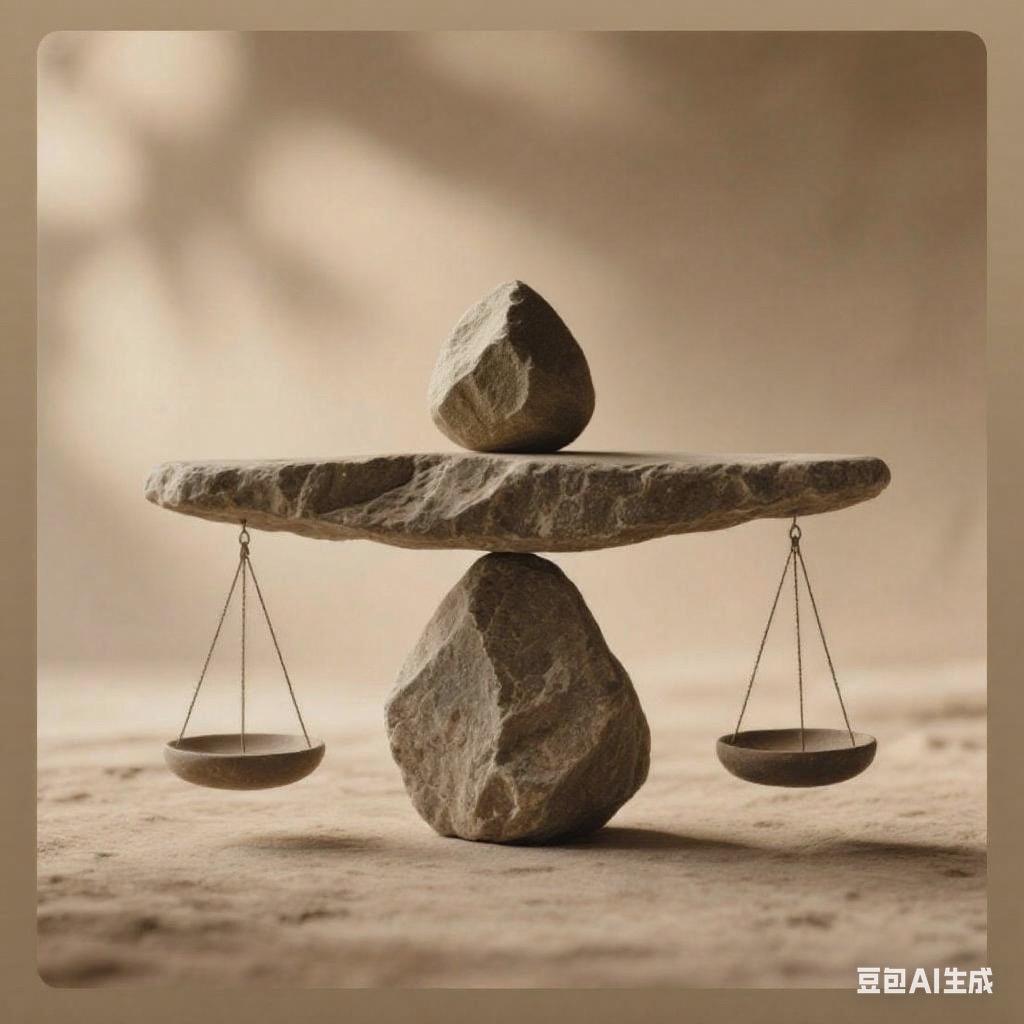 站着天平顶端