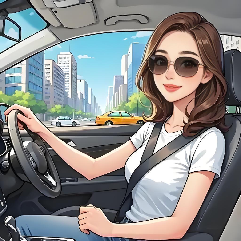 给老板开车的女孩