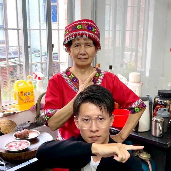 阿磊吃饭了