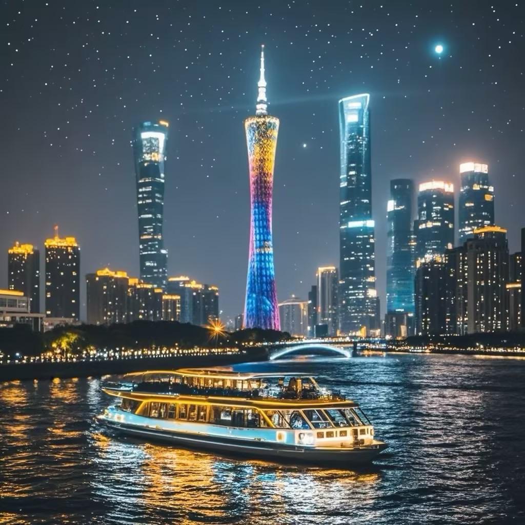 珠江夜游广州塔·财富码头
