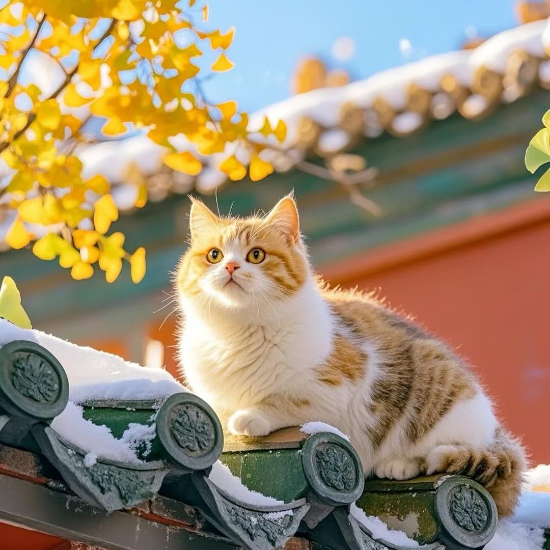 围墙上的猫（请勿连赞）