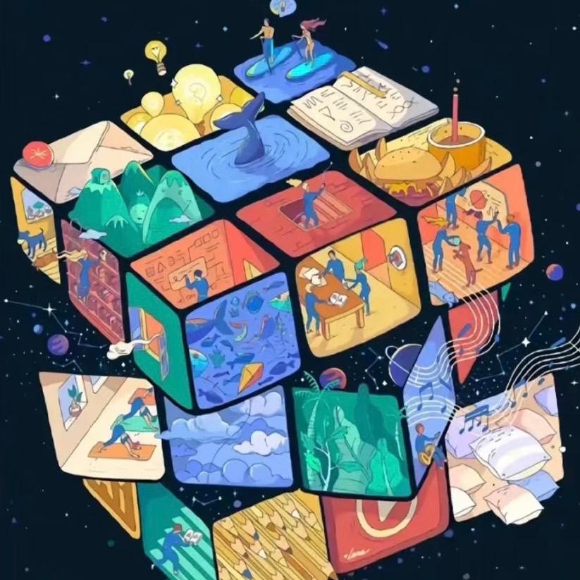 爱玩魔方的帅小伙