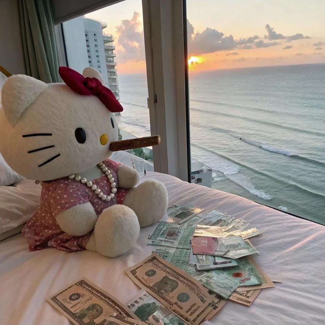 很撑的粉色薯条