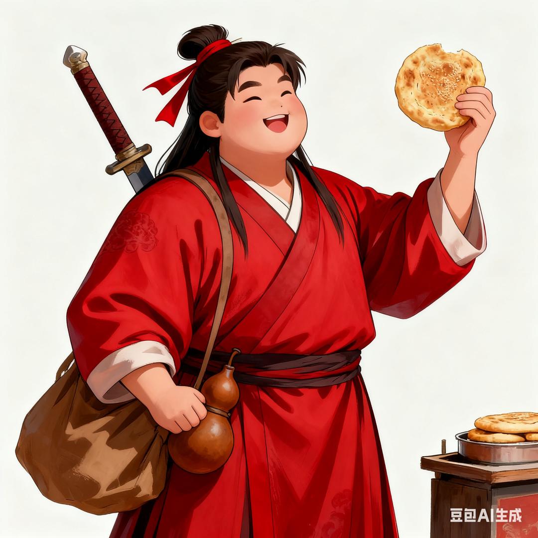 卖烧饼的胖版李逍遥