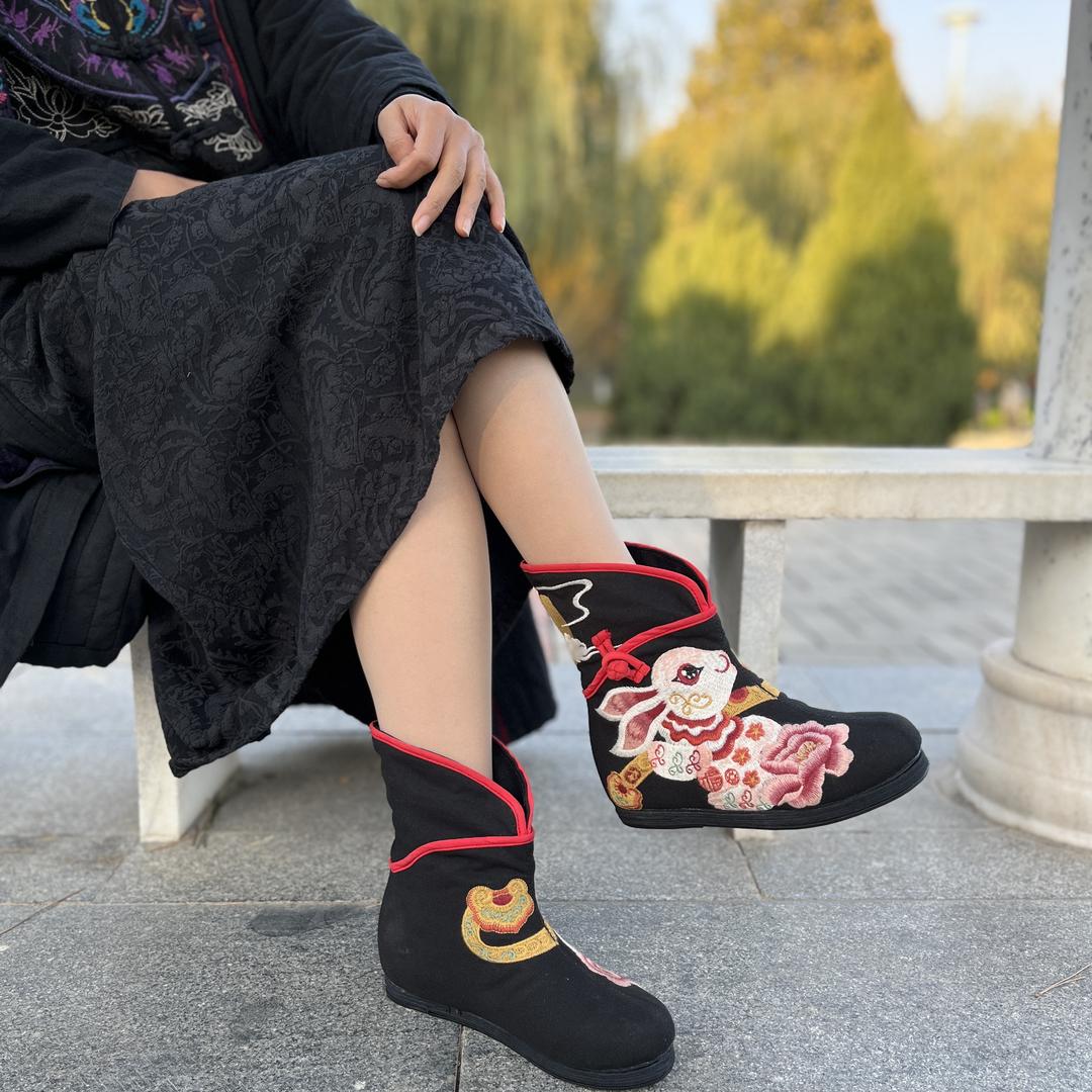 古城姑娘国风布鞋