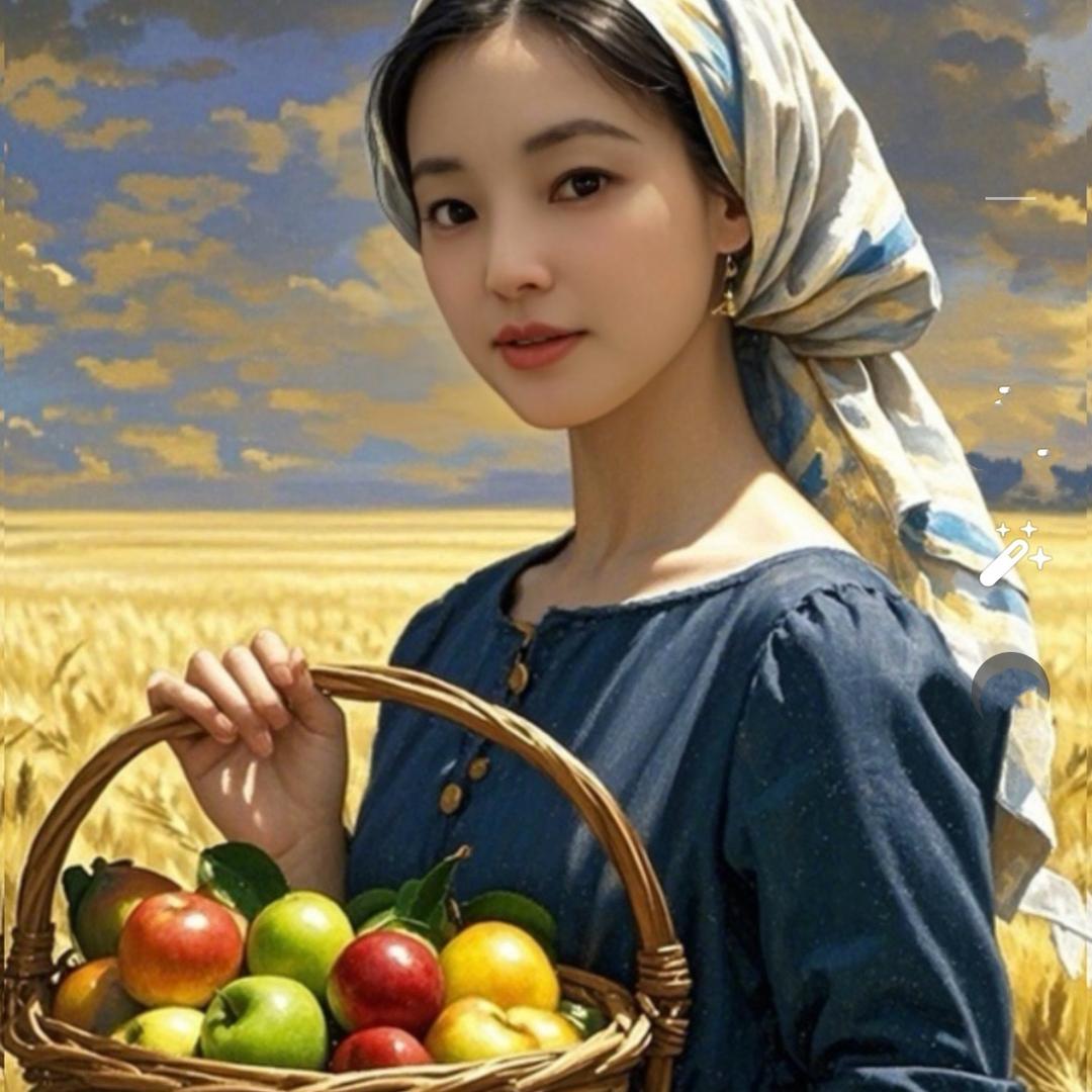 雨天，麦子