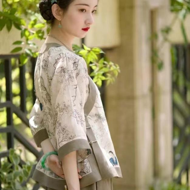 胖妞苎麻轻奢女装