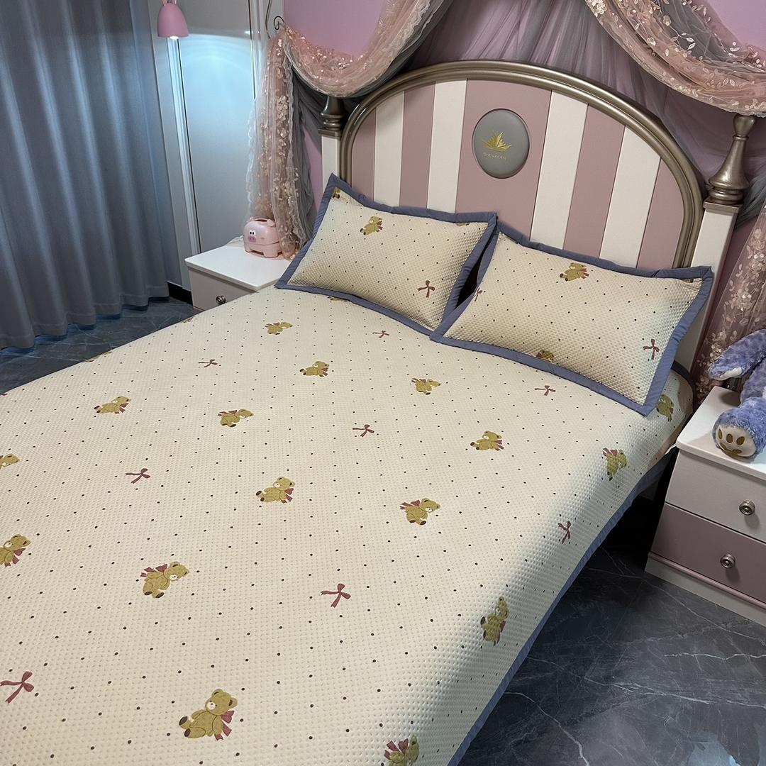 嫣樊童趣家纺（春夏新款床盖水洗斜纹棉）@抖音