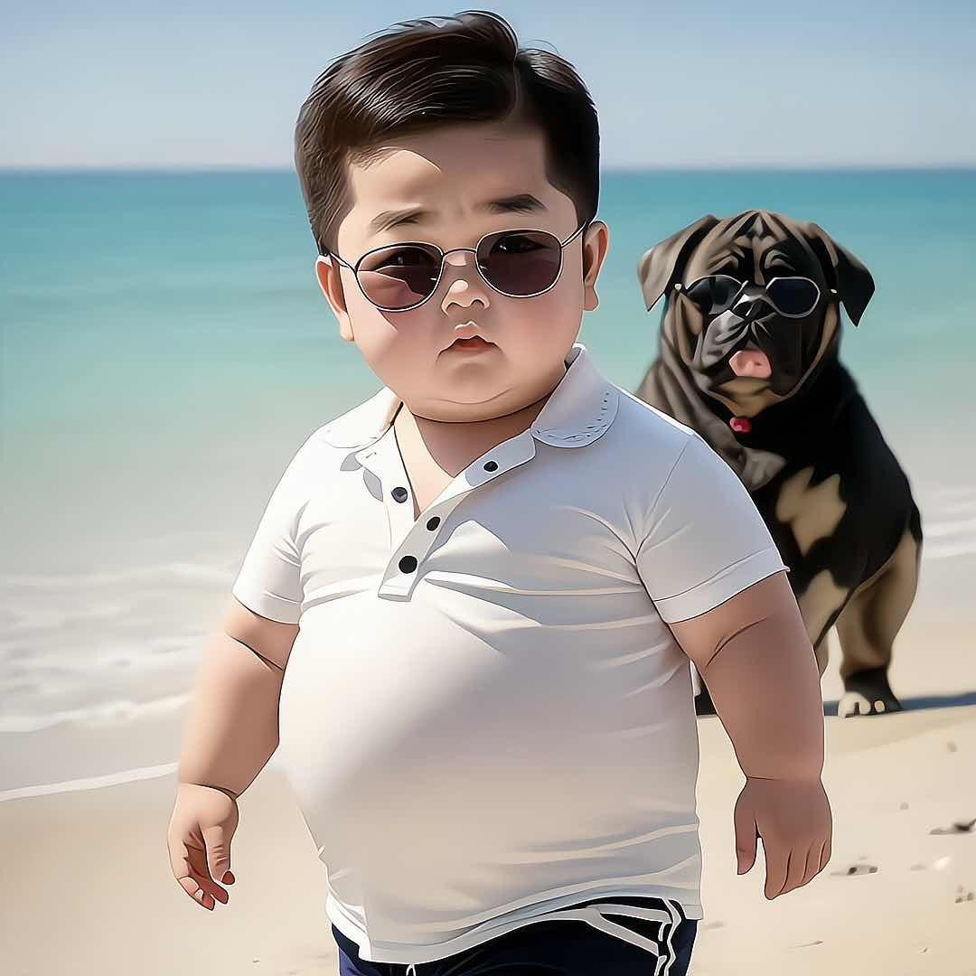 摩登侠潮童穿搭
