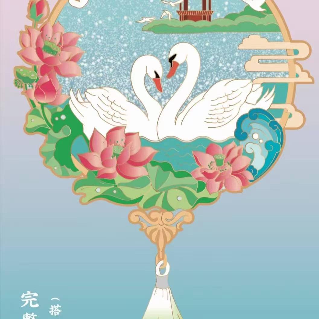 天鹅湖文创冰箱贴