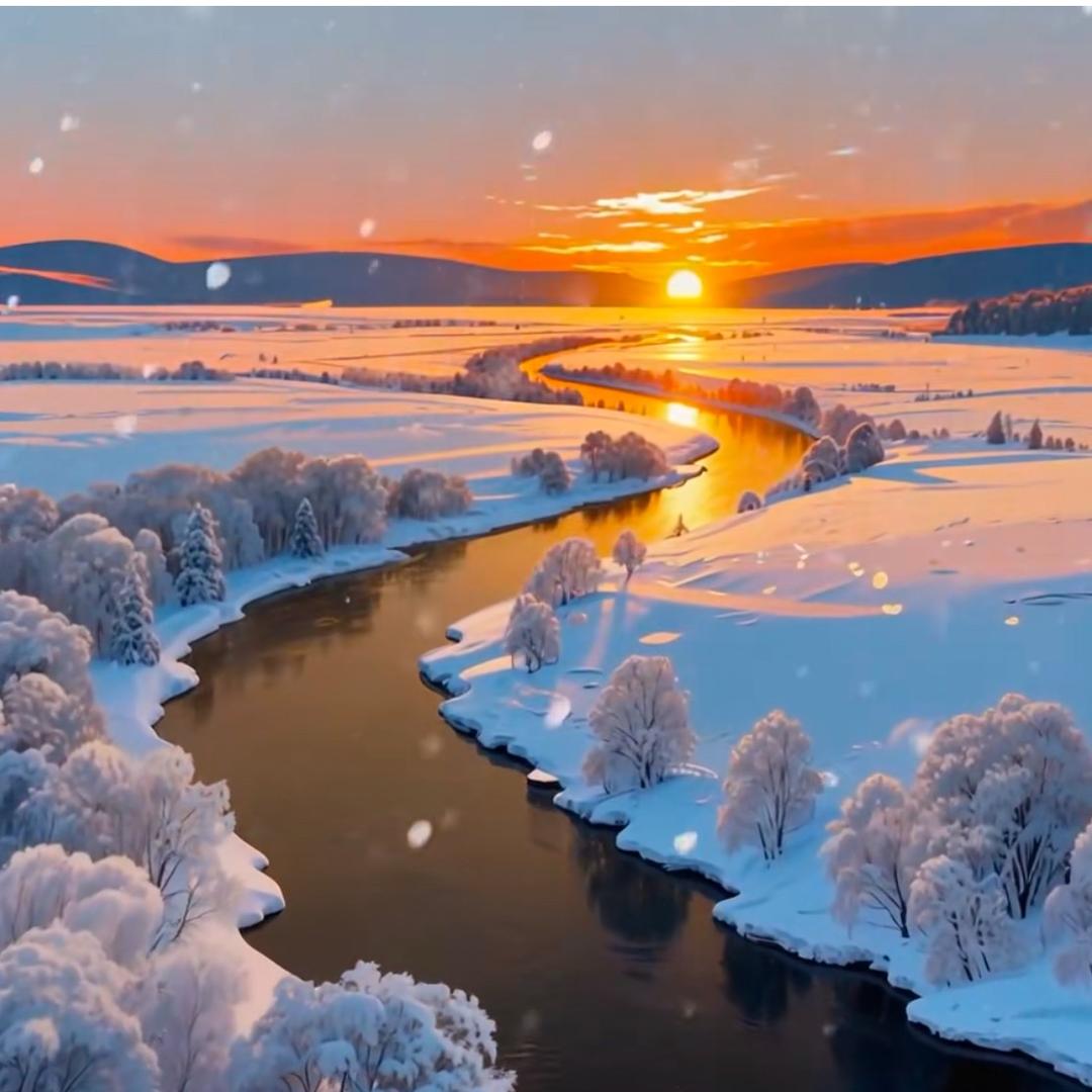 雪满金河