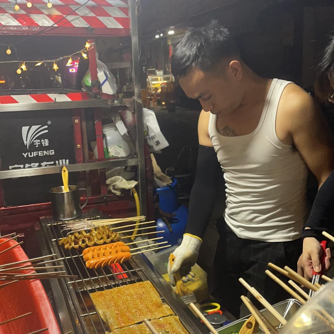 湘辣烤面筋(南涌桥头摆摊)