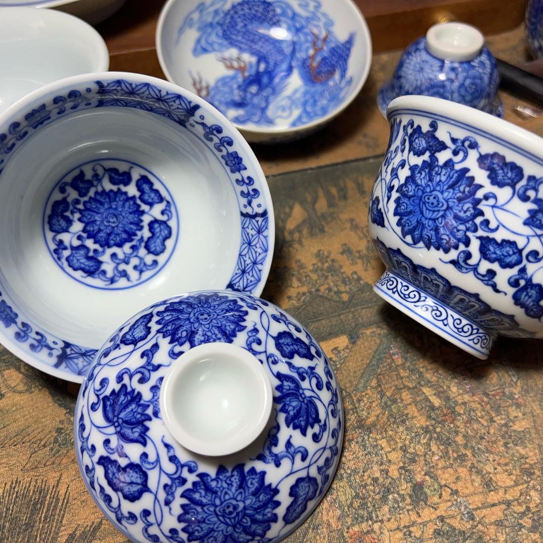 晴天☀️（青花茶具定制 代工）