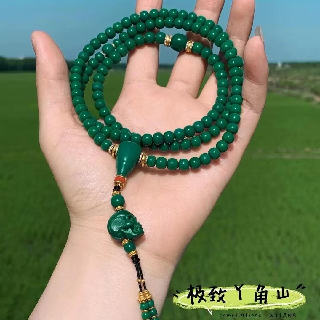 恒珑绿松珠串批发