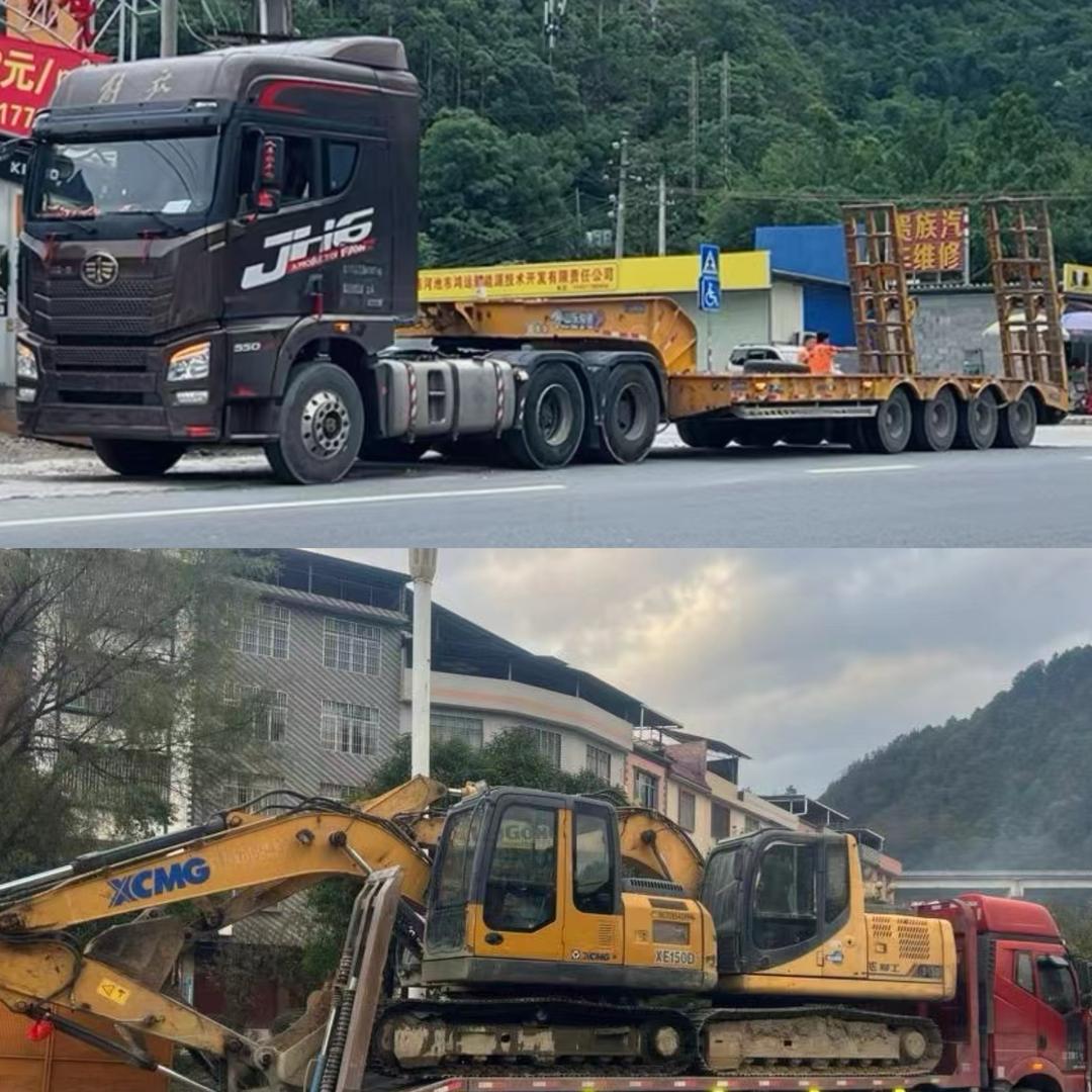 东兰专业拖车，挖机出租