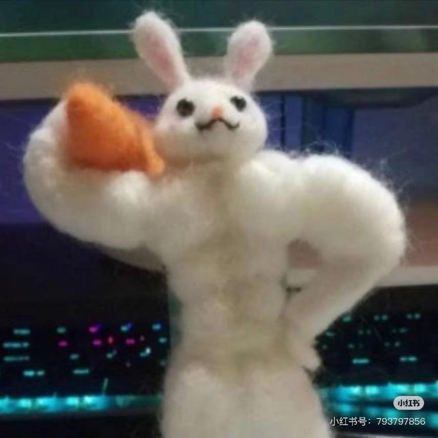 猛男肉兔平举三百斤胡萝卜🥕