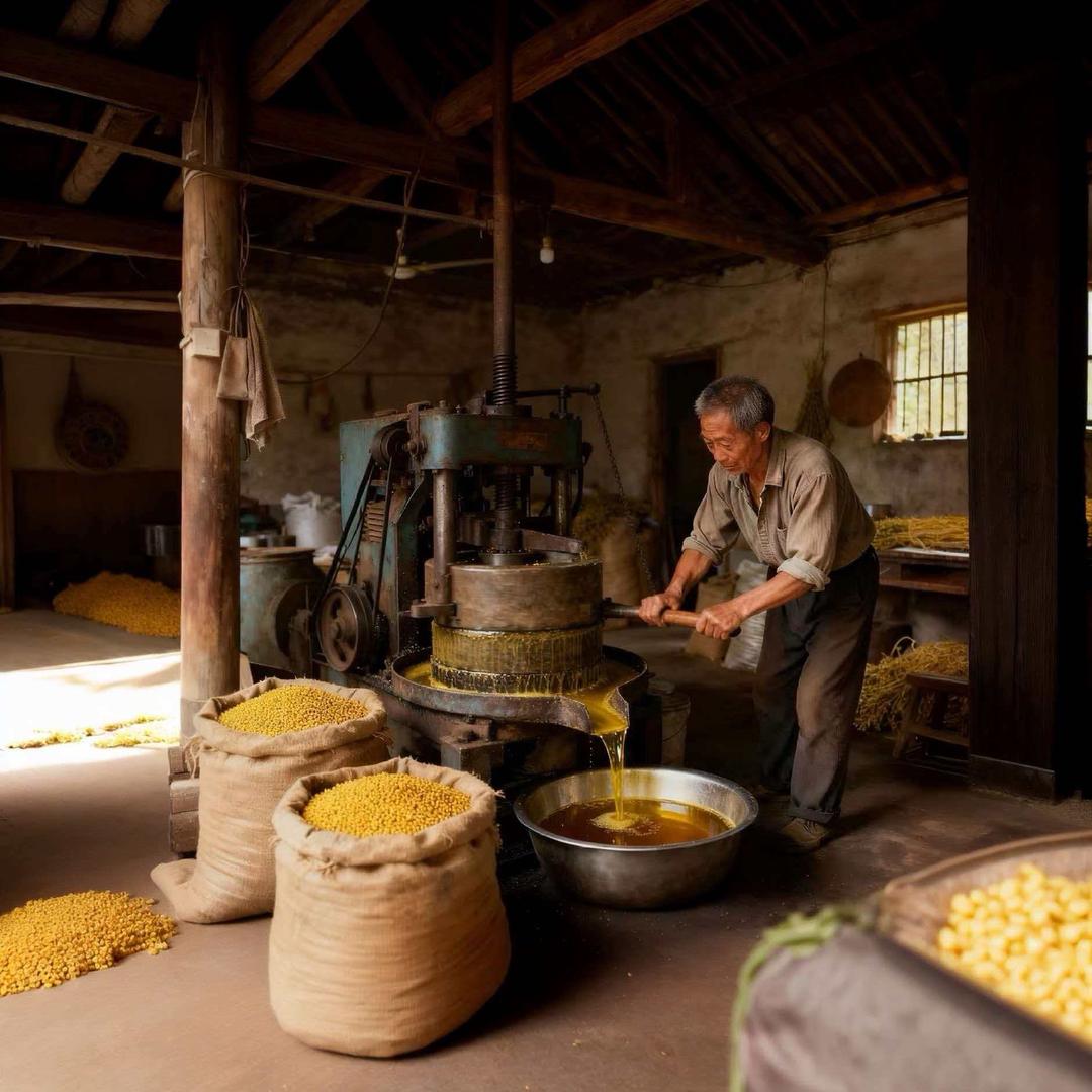 新古法土榨黄菜籽油