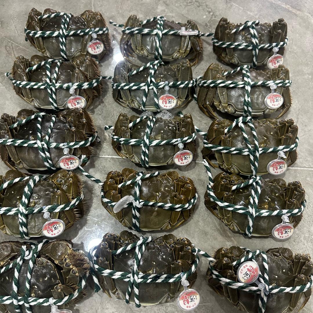 卖螃蟹七宝在盘锦