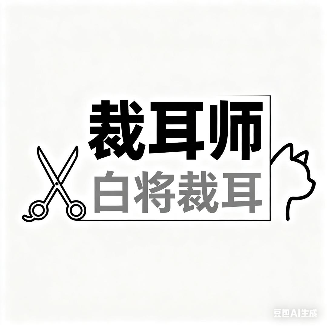 白将职业裁耳师（招裁耳学员）