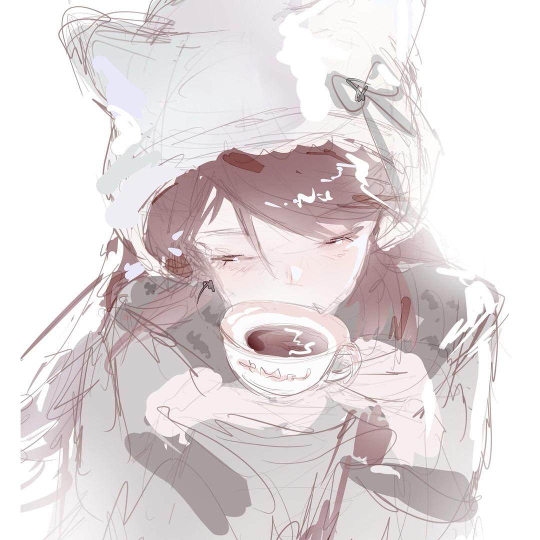 淡淡幸福的黑色毛绒抱枕5898