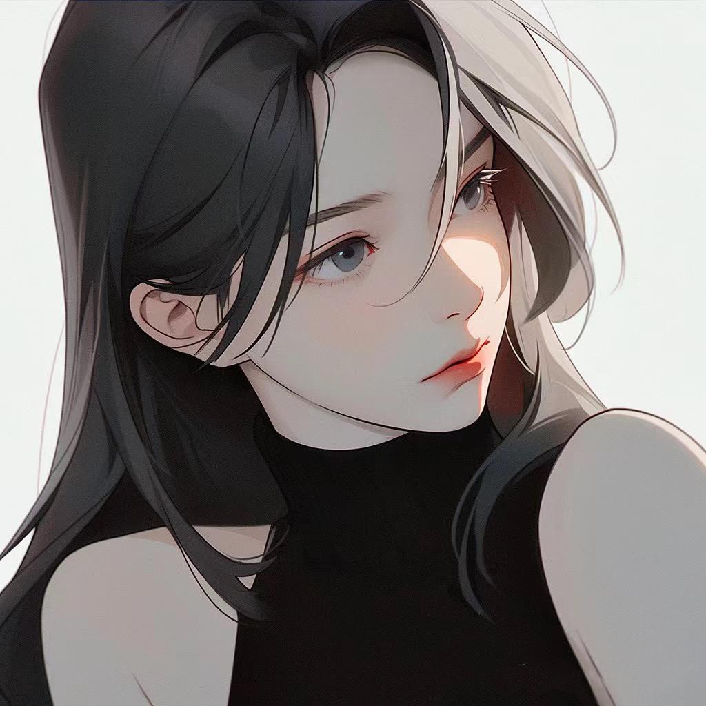 一只白