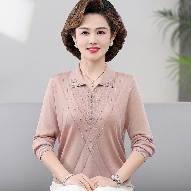 风起羊毛羊绒中老年妈妈装