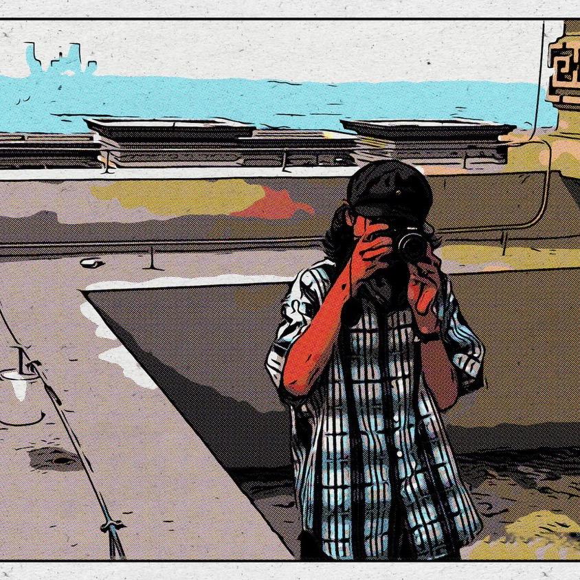 粉红色棋盘格暖水壶