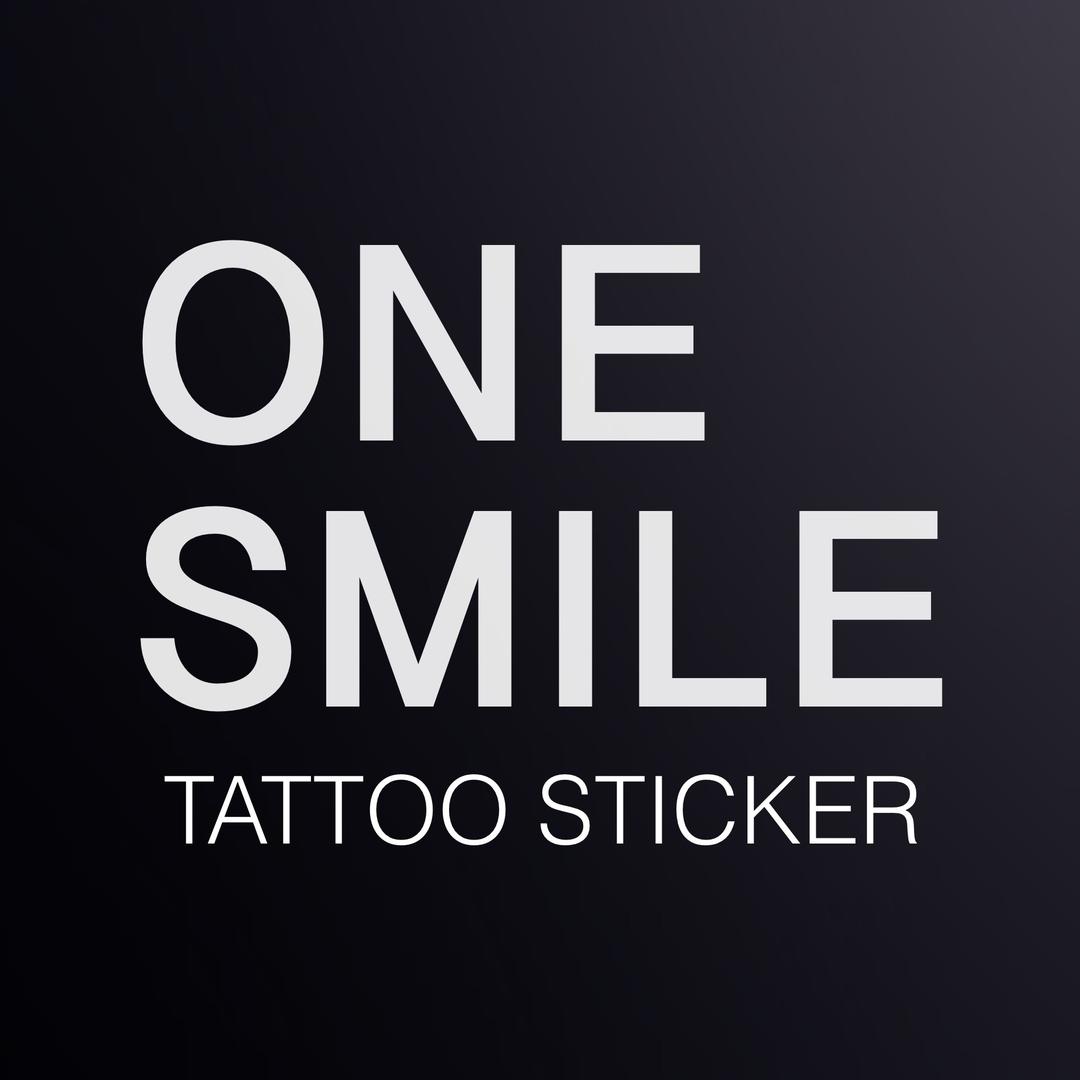 ONE SMILE 纹身贴