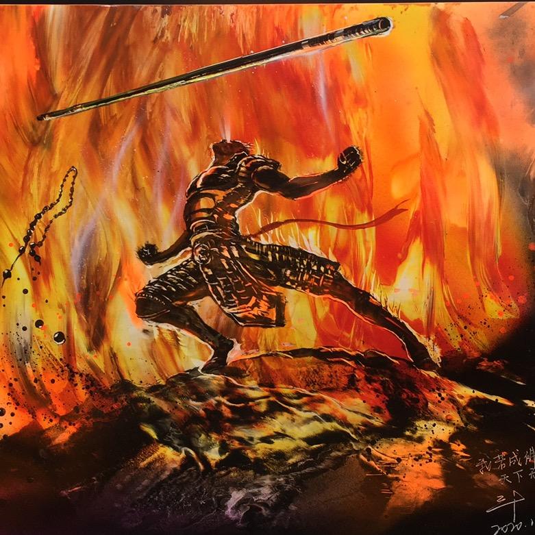 斗魂·原创喷漆画（生活号）