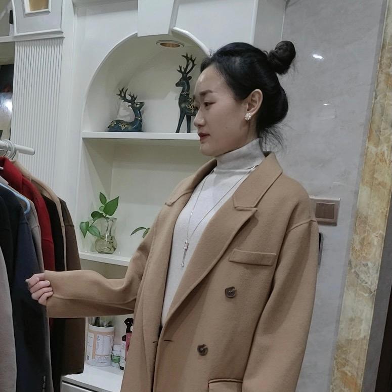 苏苏大码女装羊绒大衣