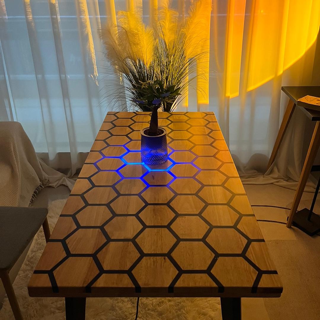智能发光河流桌—星空桌