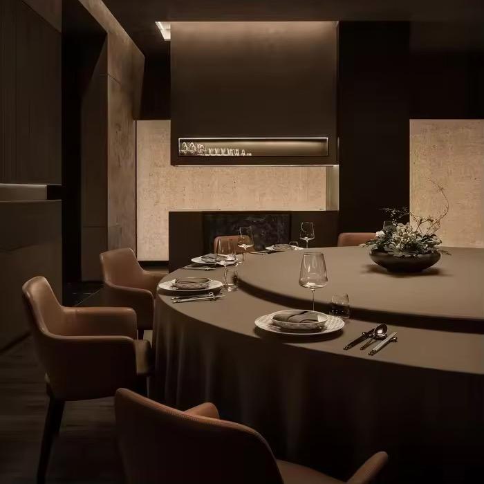 博杉包厢椅大圆桌家具厂