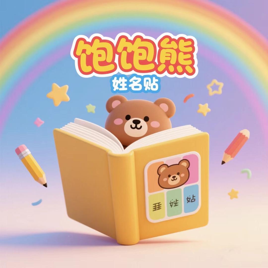 饱饱熊姓名贴