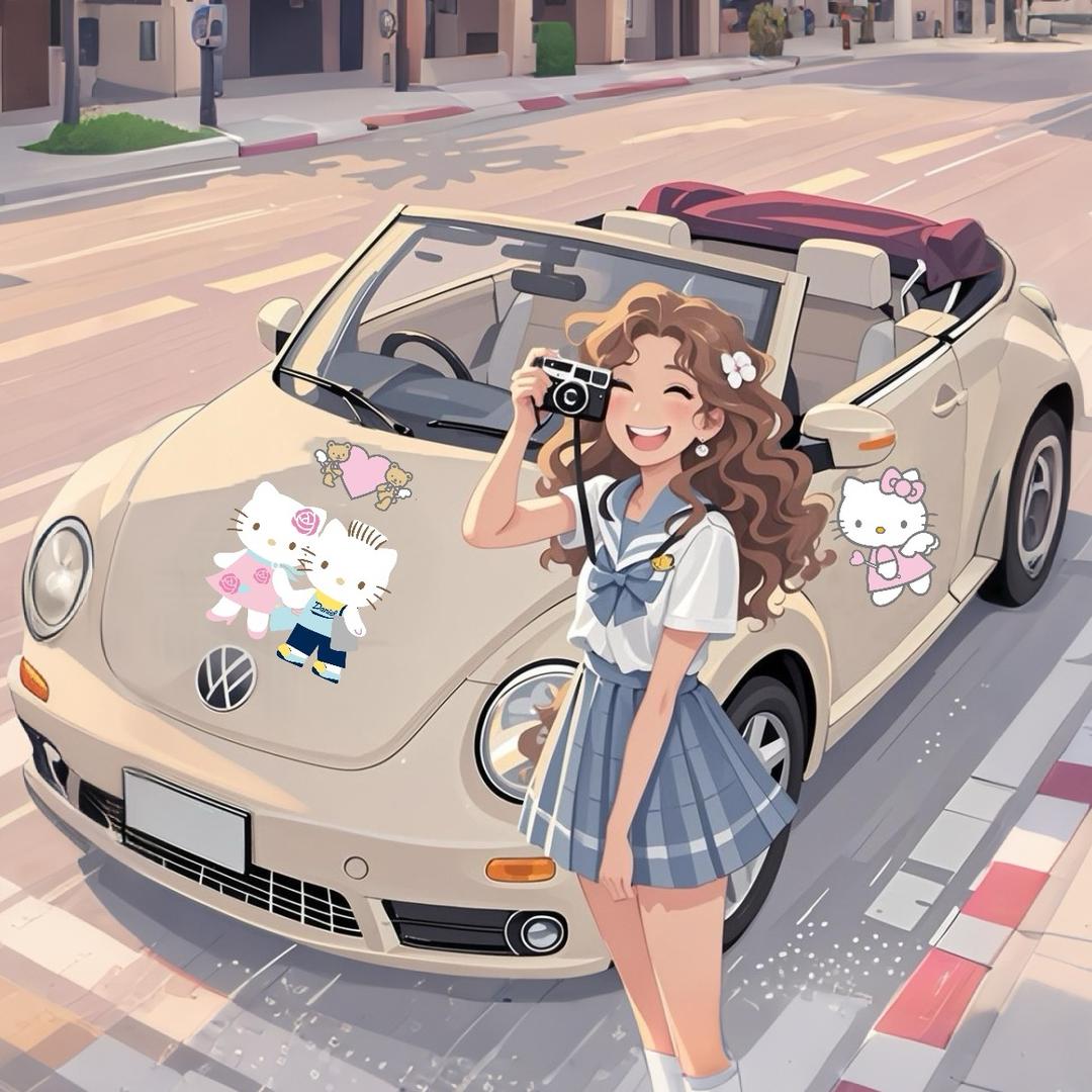 开甲壳虫的大脸妹儿