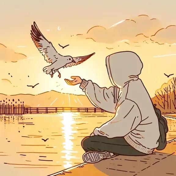 踩着蘑菇采蘑菇