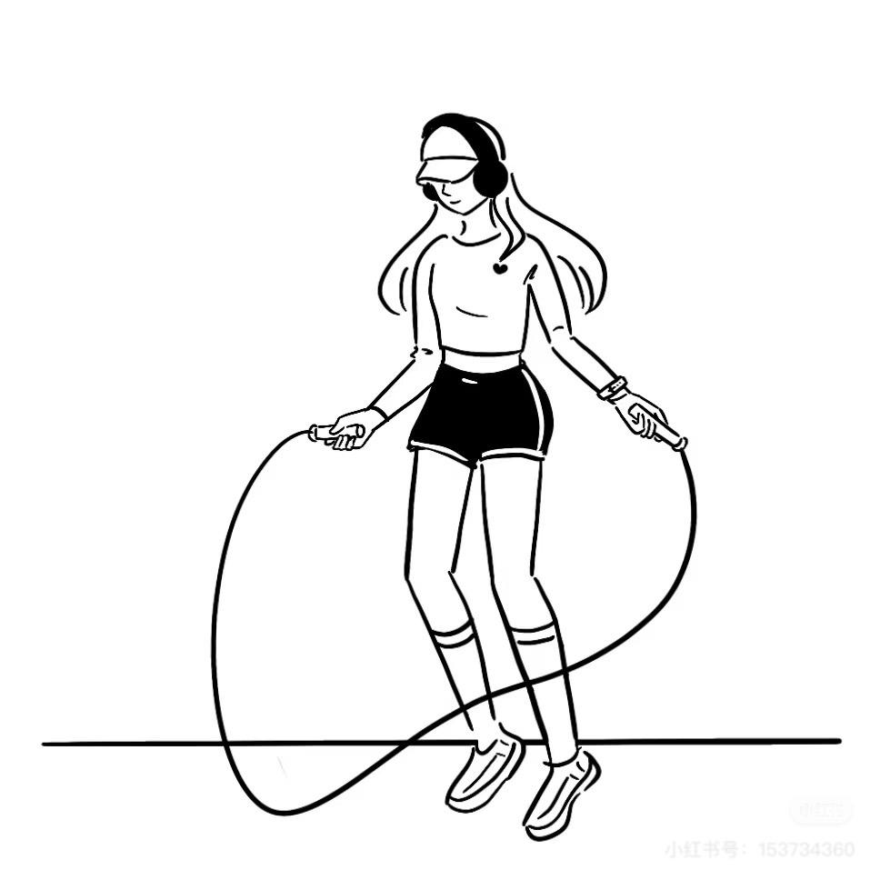 碳水脑袋爱跳绳