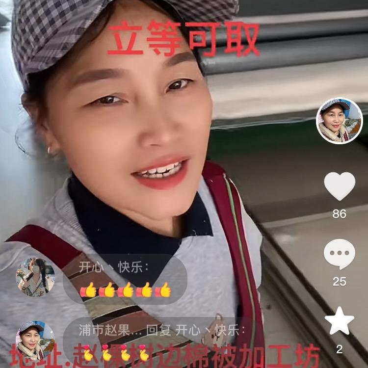 浦市赵果树高档棉被家纺