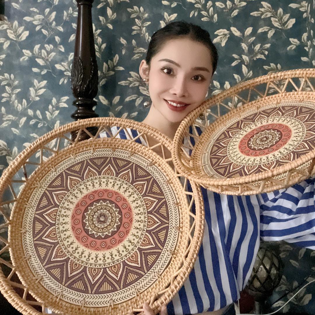 小慧藤编贝壳收纳