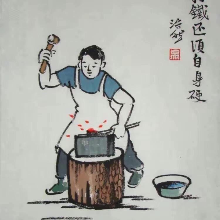 阳江锻打菜刀工厂直播间