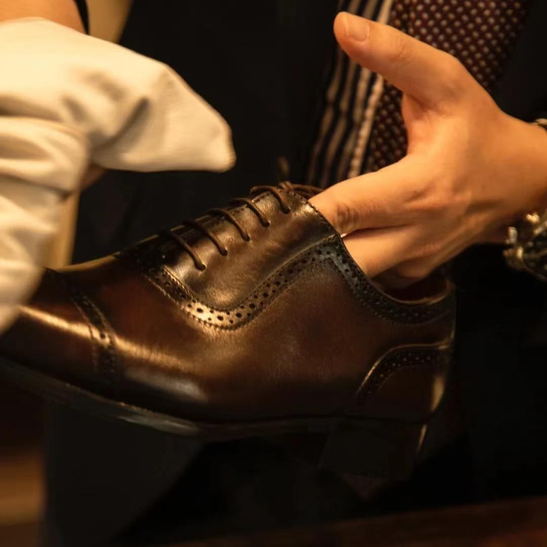 优选手工男鞋